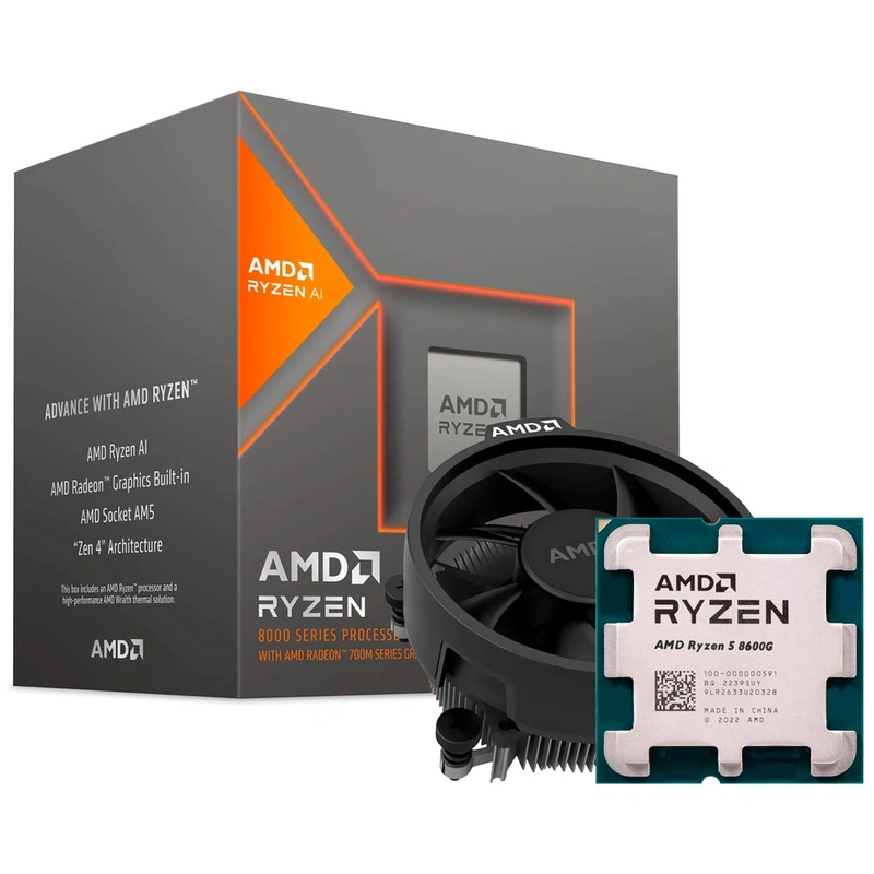 Processador AMD Ryzen 5 8600G Socket AM5 4.3GHz 22MB Até 5.0GHz 6 núcleos