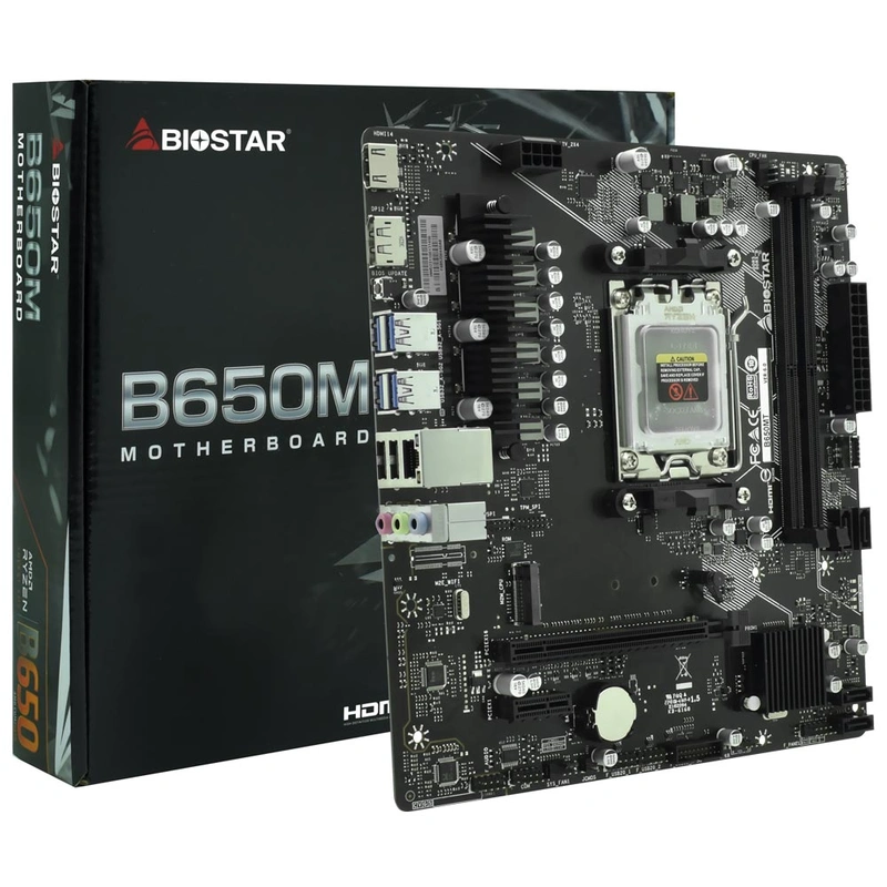 Placa Mãe Biostar B650MT Socket AM5 DDR5 AMD B650 Micro ATX
