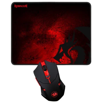 Mouse Gamer Redragon M601WL-BA Wireless LED - Preto + Mousepad