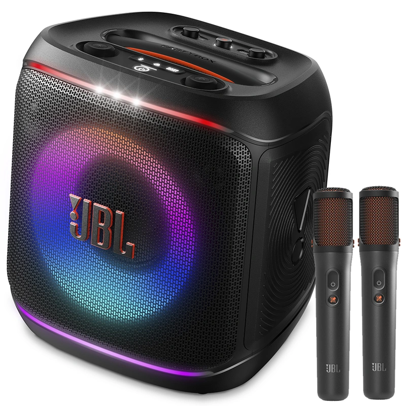 Caixa de Som JBL Partybox Encore2 Plus - Preto + 2 Microfone IPX4 Bluetooth