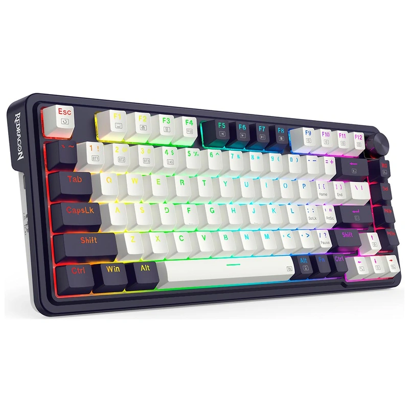 Teclado Gamer Mecânico Redragon K673WB-RGB-PRO UCAL Pro Mini Wireless RED Inglês Roxo - Imagem 2