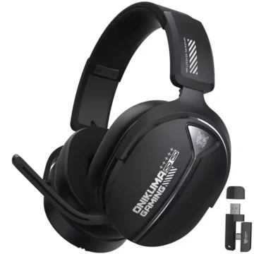 Headset Gamer Onikuma GT887 Wireless - Preto USB Receiver de 2.4G 420g