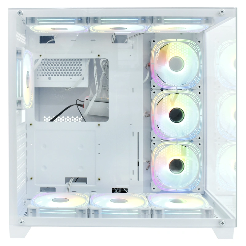 Gabinete Gamer Satellite K899 ATX 10 Cooler - Branco RGB - Imagem 2