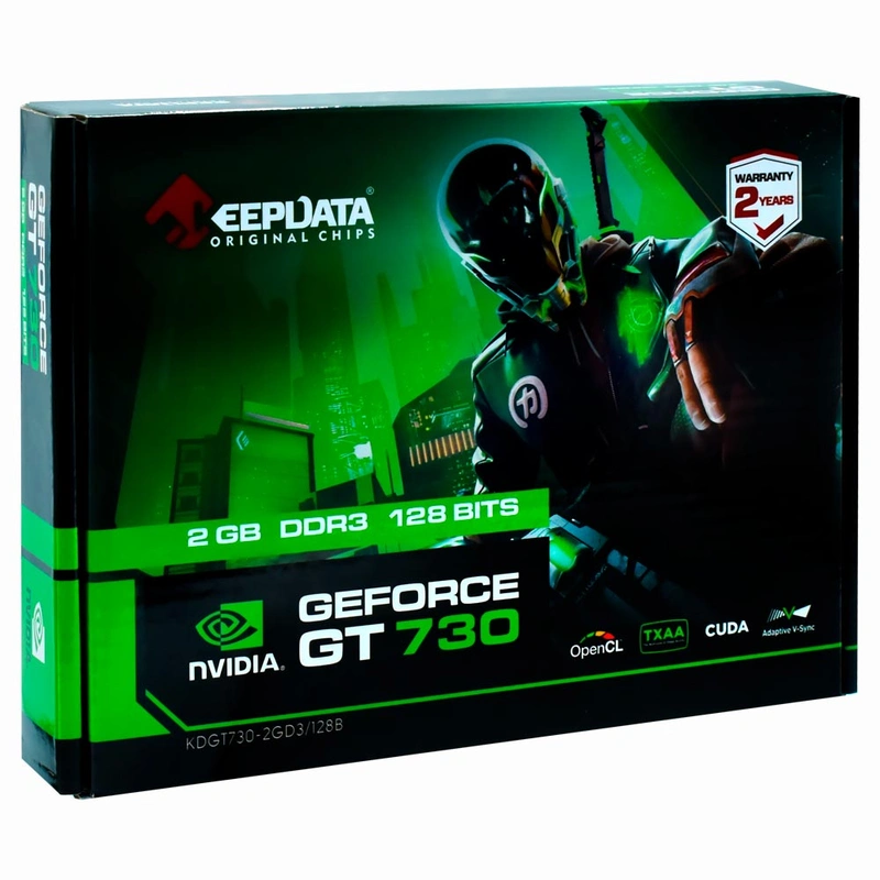 Placa de Vídeo Keepdata 2GB GeForce GT730 DDR3 - LOW PROFILE KDGT730-2GD3128B - Imagem 3