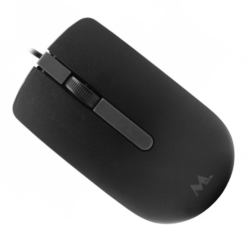 Mouse Mtek MS-307 USB - Preto Cinza Com fio - Imagem 2