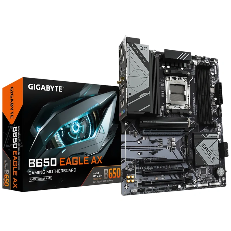 Placa Mãe Gigabyte B650 Eagle AX Socket AM5 DDR5 AMD B650 ATX Wi-Fi 6E
