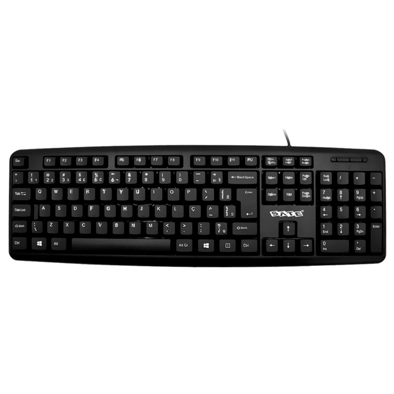 Teclado Satellite AK-910 USB Português - Preto Com fio