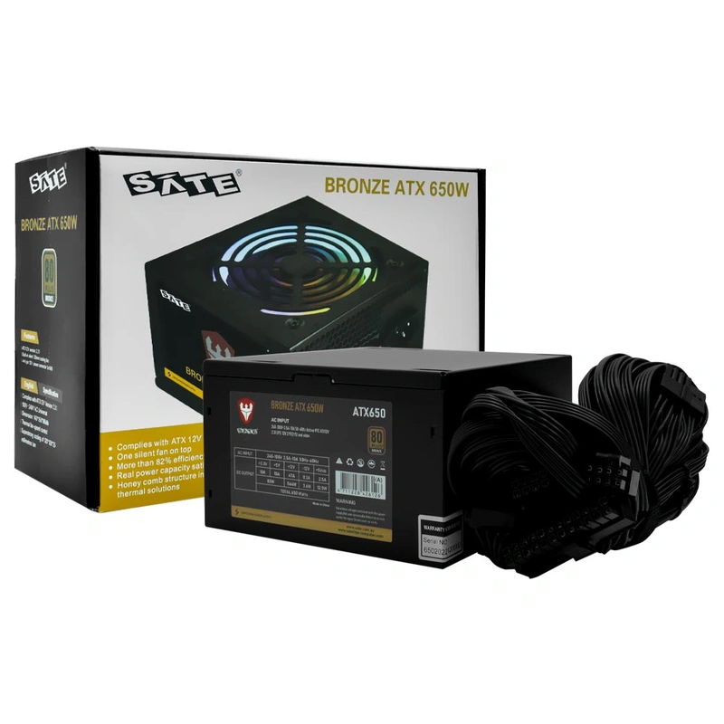Fonte de Alimentação Satellite ATX650 650W ATX Não Modular 80 Plus Bronze