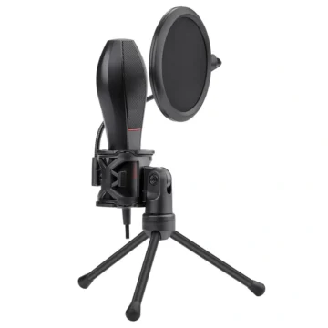 Microfone Redragon Quasar 2 GM200-1 - Preto Com fio USB