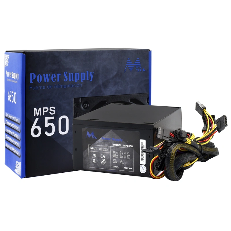 Fonte de Alimentação Mtek MPS650 650W ATX Não Modular