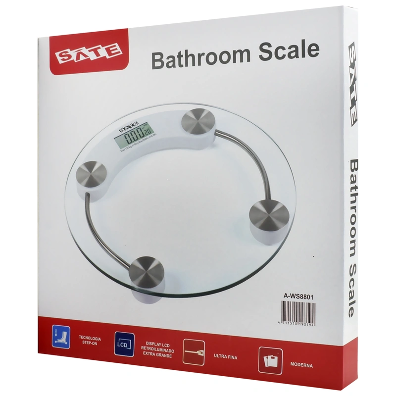 Balança Digital Satellite A-WS8801 - 180KG Transparente - Imagem 3