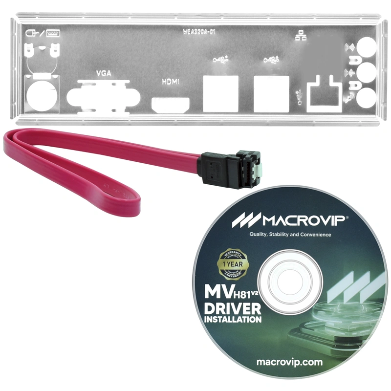 Placa Mãe Macrovip MV-H81V2 Socket LGA 1150 VGA DDR3 Intel H81 Micro ATX - Imagem 3