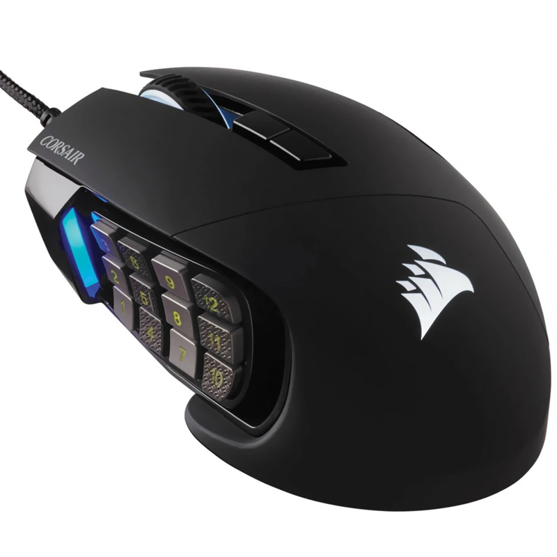 Mouse Gamer Corsair Scimitar Elite USB RGB - Preto (CH-9304211-NA) Com fio - Imagem 2