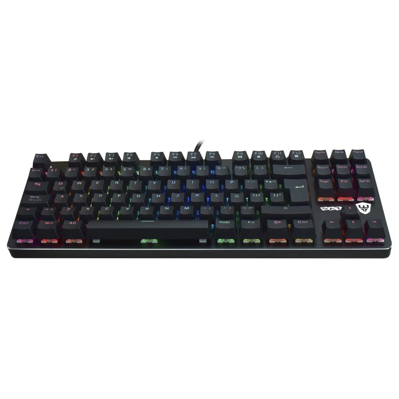 Teclado Gamer Mecânico Satellite GK-502 USB RGB Espanhol - Preto Com fio - Imagem 2