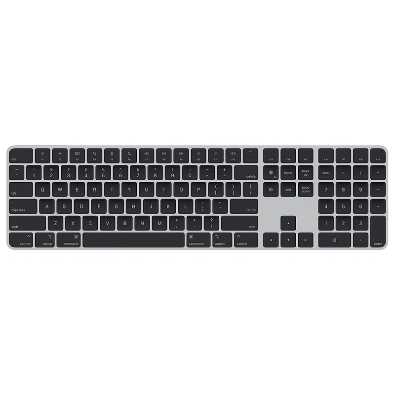 Teclado Apple Magic MMMR3LLA Wireless Bluetooth - Preto