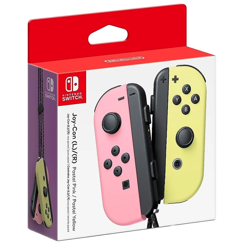 Controle Nintendo Switch Joy-Con Wireless - Rosa Amarelo (HAC-A-JAVAF) - Imagem 3