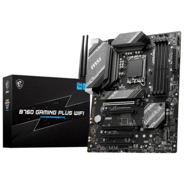 Placa Mãe MSI B760 Gaming Plus Wi-Fi Socket LGA 1700 DDR5 Intel B760 ATX