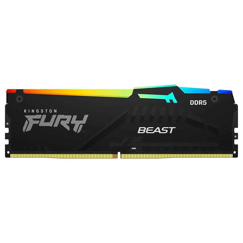 Memória RAM Kingston Fury Beast DDR5 8GB 5600MHz RGB - Preto (KF556C40BBA-8)