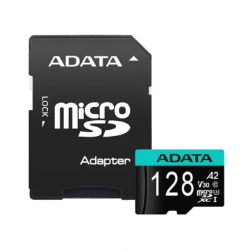 Cartão de Memória Micro SD ADATA V30 128GB Classe 10 4K - AUSDX128GUI3V30SA2-RA1