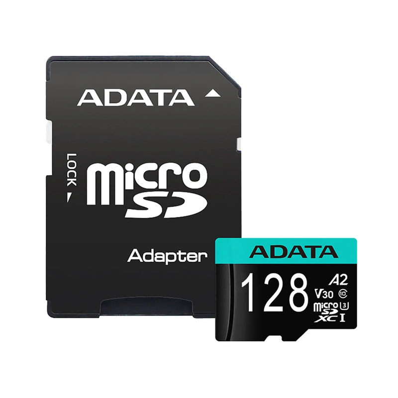 Cartão de Memória Micro SD ADATA V30 128GB Classe 10 4K - AUSDX128GUI3V30SA2-RA1