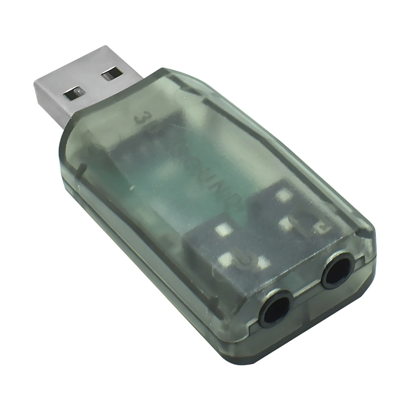 Placa de Som USB Áudio 5.1 Channel Microfins HR1266 - Suporta 3D - Imagem 2