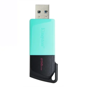 Pendrive Kingston Exodia 256GB USB 3.2 - Preto Verde (DTXM256GB)