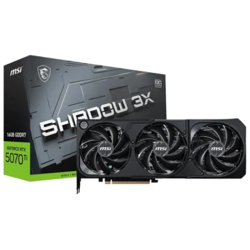 Placa de Vídeo MSI Shadow 3X OC 16GB GeForce RTX5070TI GDDR7 - 912-V531-097