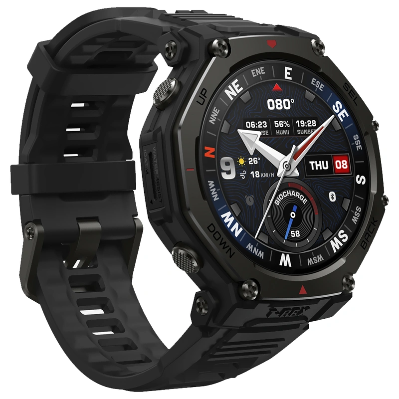 Relógio Smartwatch Amazfit T-Rex 3 Pro A2444 Tactical - Preto 5 ATM (50 metros) - Imagem 2