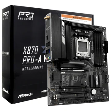 Placa Mãe ASRock X870 Pro-A Wi-Fi Socket AM5 DDR5 AMD X870 ATX