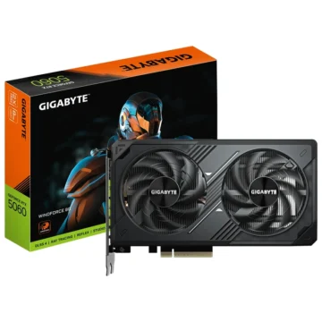 Placa de Vídeo Gigabyte Windforce Max OC 8GB GeForce RTX5060 GDDR7 - GV-N5060WF2MAX OC-8GD