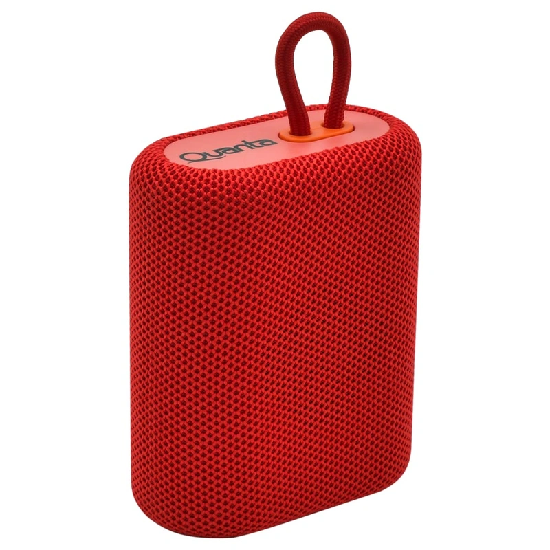 Caixa de Som Quanta QTSPB64N Mini Bluetooth FM MSD - Vermelho 5W 1200 mAh