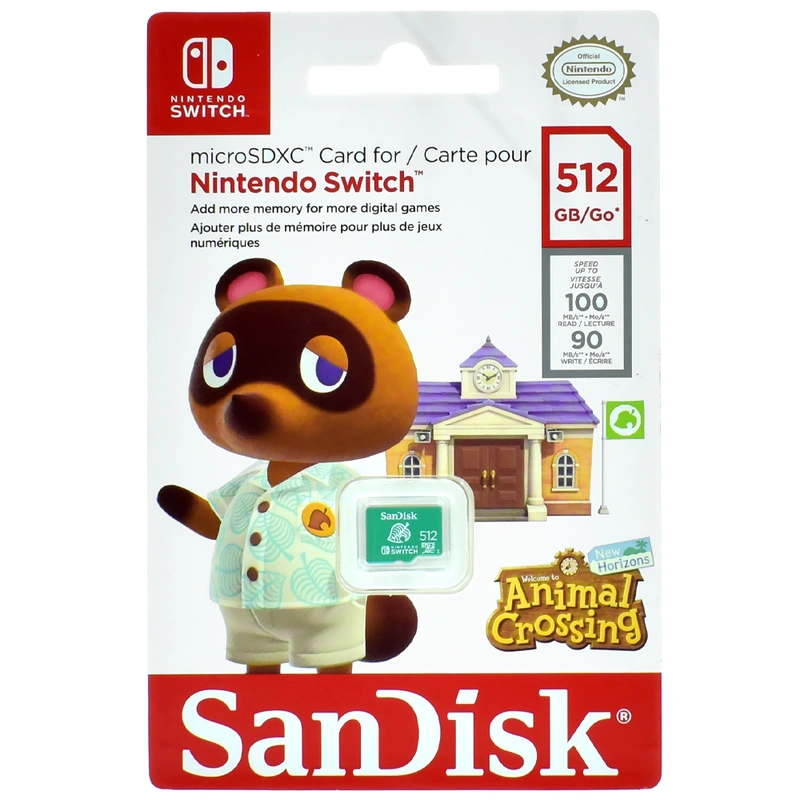 Cartão de Memória Micro SD SanDisk Nintendo Switch 512GB - SDSQXAO-512G-GNCZN - Imagem 3
