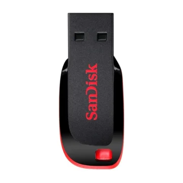 Pendrive SanDisk Z50 Cruzer Blade 8GB USB 2.0 - Preto Vermelho