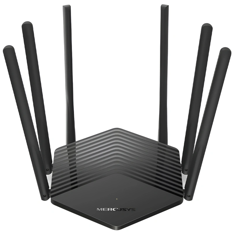 Roteador Mercusys MR50G AC1900 Dual Band 2.4GHz 5GHz 6 Antenas - Preto