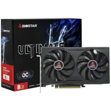 Placa de Vídeo Biostar Ultimate Gaming OC 8GB Radeon RX7600 GDDR6 - VA76S6RM81-TBARA-BS2
