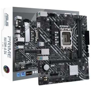Placa Mãe ASUS Prime H610M-K D4 CSM Socket LGA 1700 DDR4 Intel H610 Micro ATX