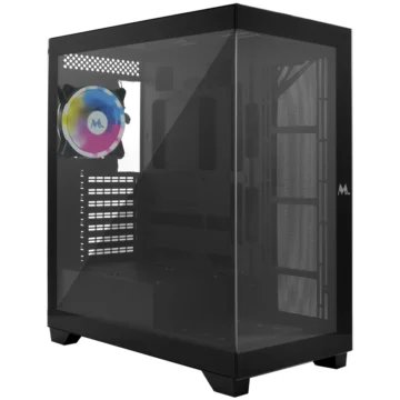 Gabinete Gamer Mtek MCG-DH80-B Mid Tower 1 Cooler RGB - Preto