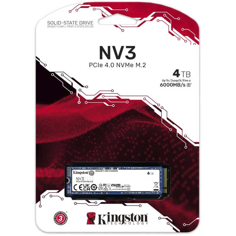 SSD Kingston M.2 4TB NV3 NVMe - SNV3S4000G PCIe 4.0 x4 - Imagem 3