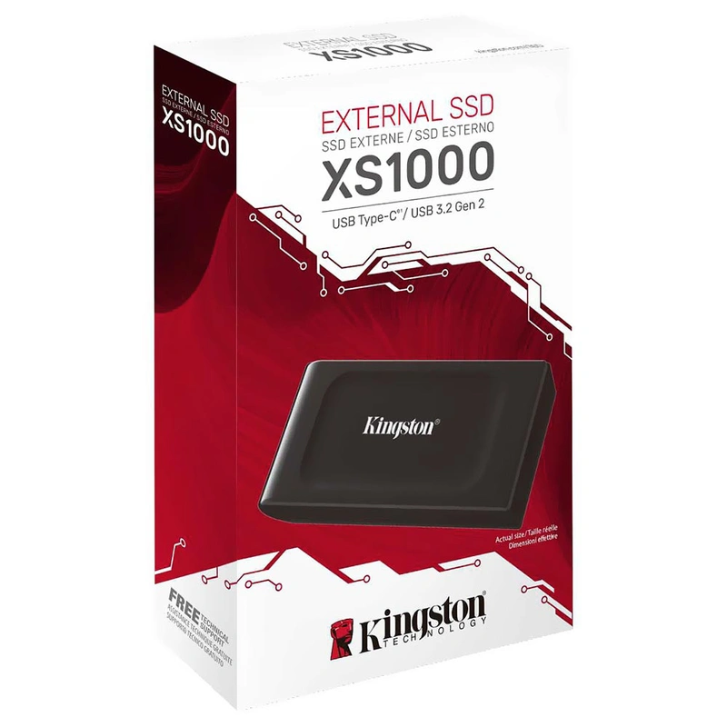 SSD Externo Kingston 2TB Portátil XS1000 - Preto (SXS10002000G) USB Type-C 3.2 - Imagem 3