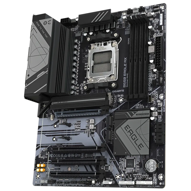 Placa Mãe Gigabyte B650 Eagle AX Socket AM5 DDR5 AMD B650 ATX Wi-Fi 6E - Imagem 2
