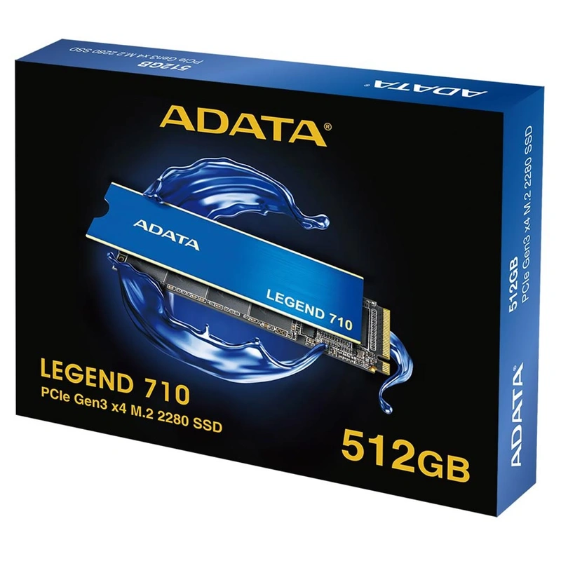 SSD ADATA M.2 512GB Legend 710 NVMe - ALEG-710-512GCS PCIe Gen 3 x 4 - Imagem 3