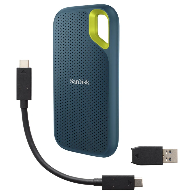 SSD Externo SanDisk 2TB Portátil Extreme - Verde (SDSSDE61-2T00-G25M) USB Type-C 3.2 Gen 2 - Imagem 2