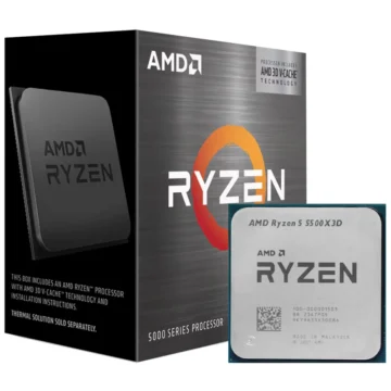 Processador AMD Ryzen 5 5500X3D Socket AM4 4.0 GHz 99MB Até 4GHz 6 núcleos