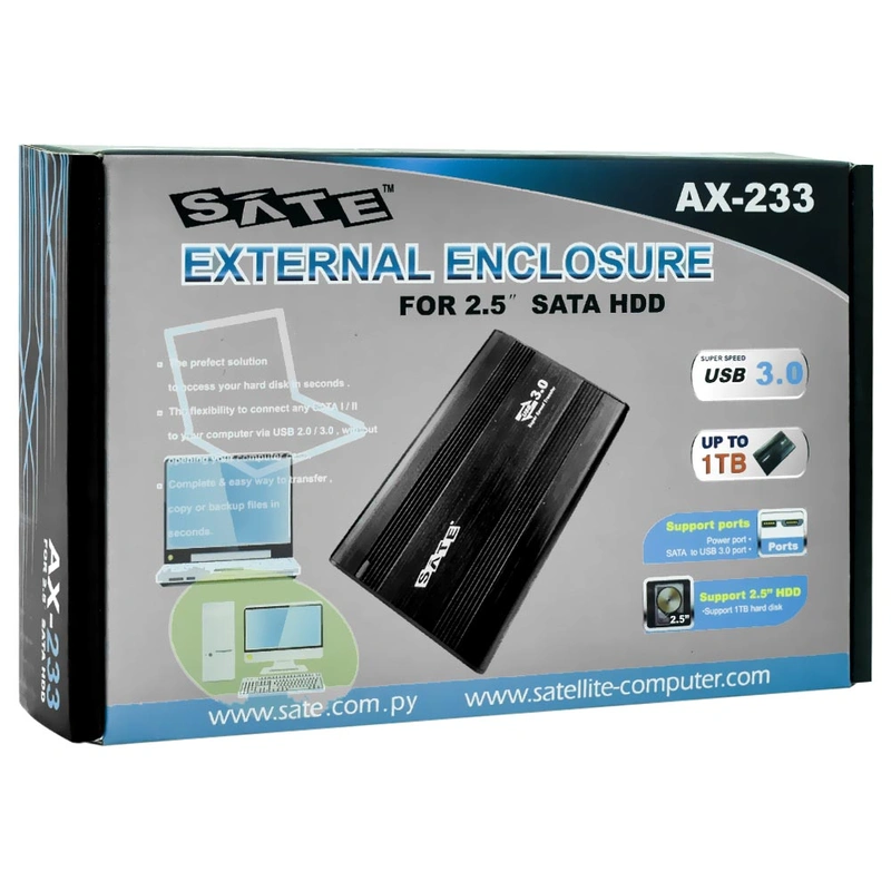Gaveta Satellite AX-233 SATA 2.5 Micro B - Imagem 3