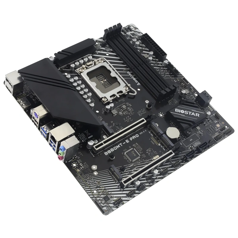 Placa Mãe Biostar B860MT-E Pro Socket LGA 1851 DDR5 Intel B860 Micro ATX - Imagem 3