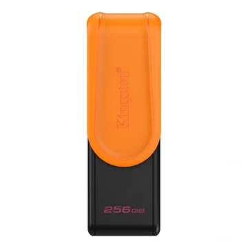 Pendrive Kingston Exodia S 256GB USB 3.2 - Preto Laranja (DTXS256GB)