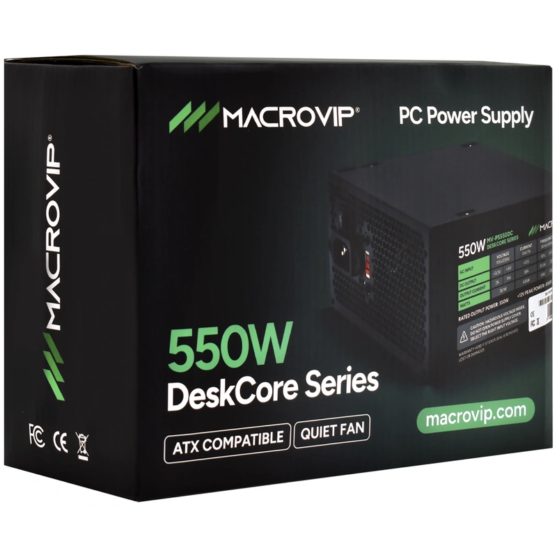 Fonte de Alimentação Macrovip MV-PS550DC Deskcore 550W ATX Não Modular - Imagem 4