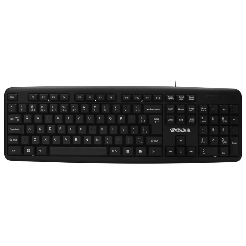 Teclado Satellite AK-951 USB Português - Preto Com fio