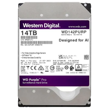 HD Western Digital 14TB WD Purple Pro Surveillance 3.5 SATA 3 - 6GB/s WD142PURP