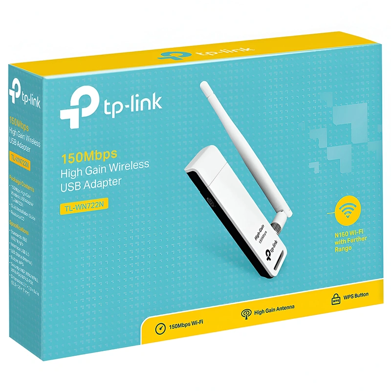 Adaptador Wifi Tp-Link TL-WN722N USB 2.4GHz -150Mbps - Imagem 3